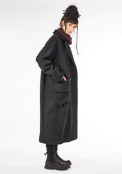 Cape Tailored Wool Maxi Coat