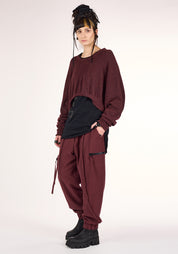 Crolly Cropped Knit Wool Blend Sweater