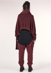 Crolly Cropped Knit Wool Blend Sweater
