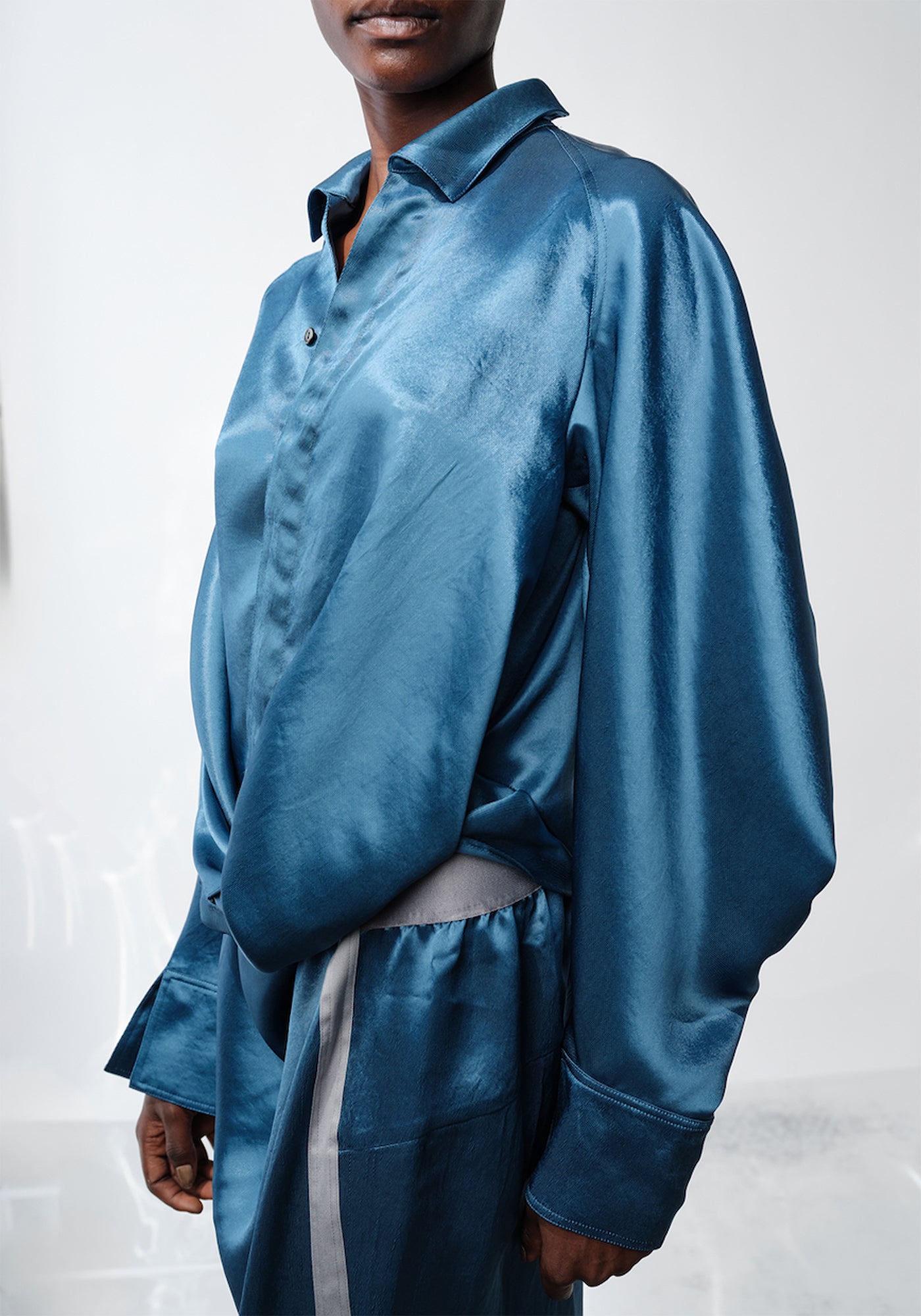 DK29-07-B03 Draped Blouse - December Thieves