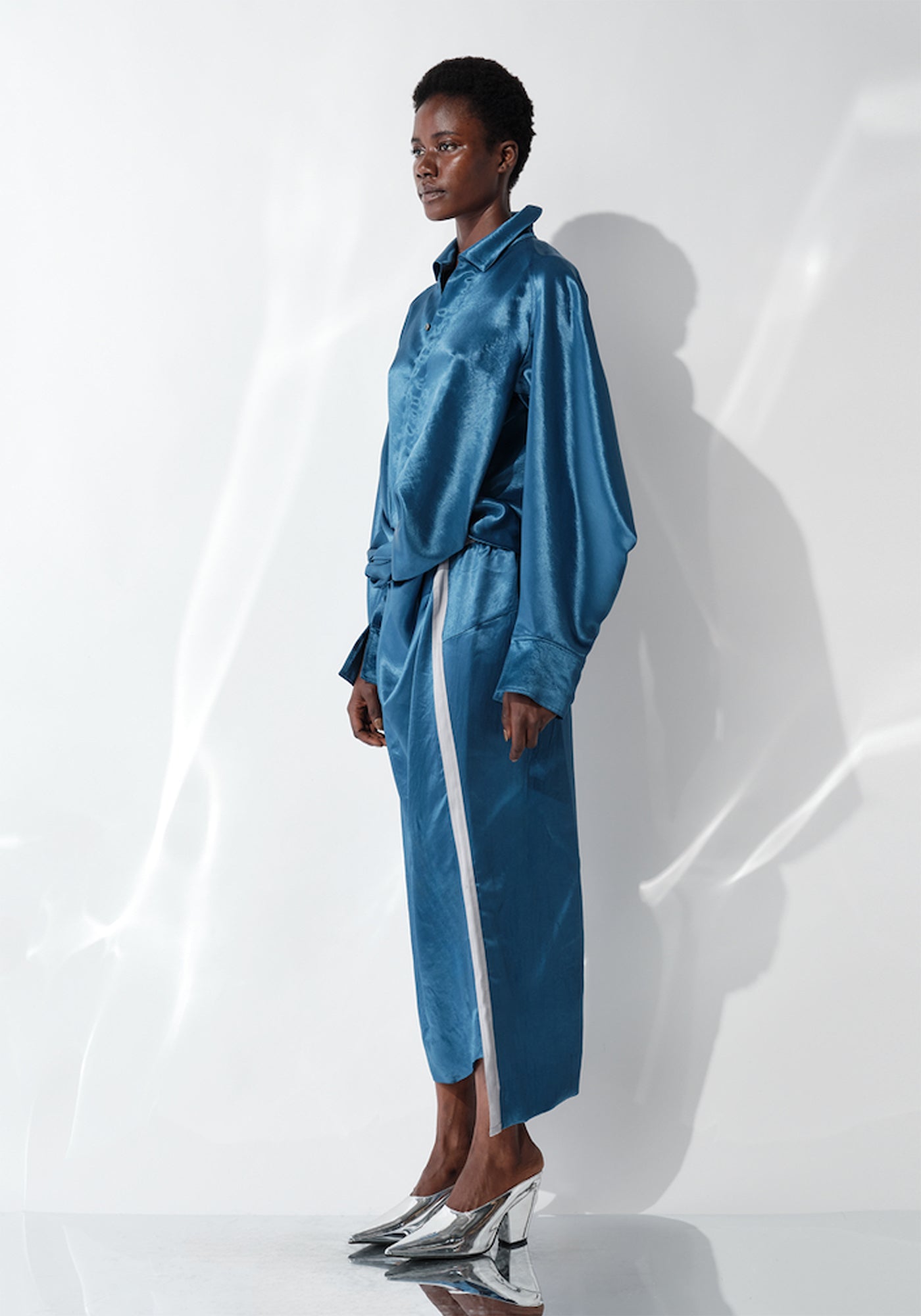 DK29-07-S03 Draped Front Skirt - December Thieves