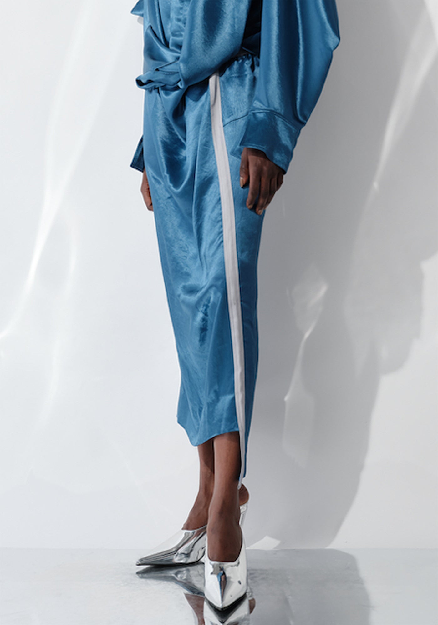 DK29-07-S03 Draped Front Skirt - December Thieves