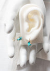 Variance Objects 14K-18K Gold Zambian Turquoise Hook Earrings