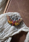 Trovelore Embroidered Anaxita Moth Pin
