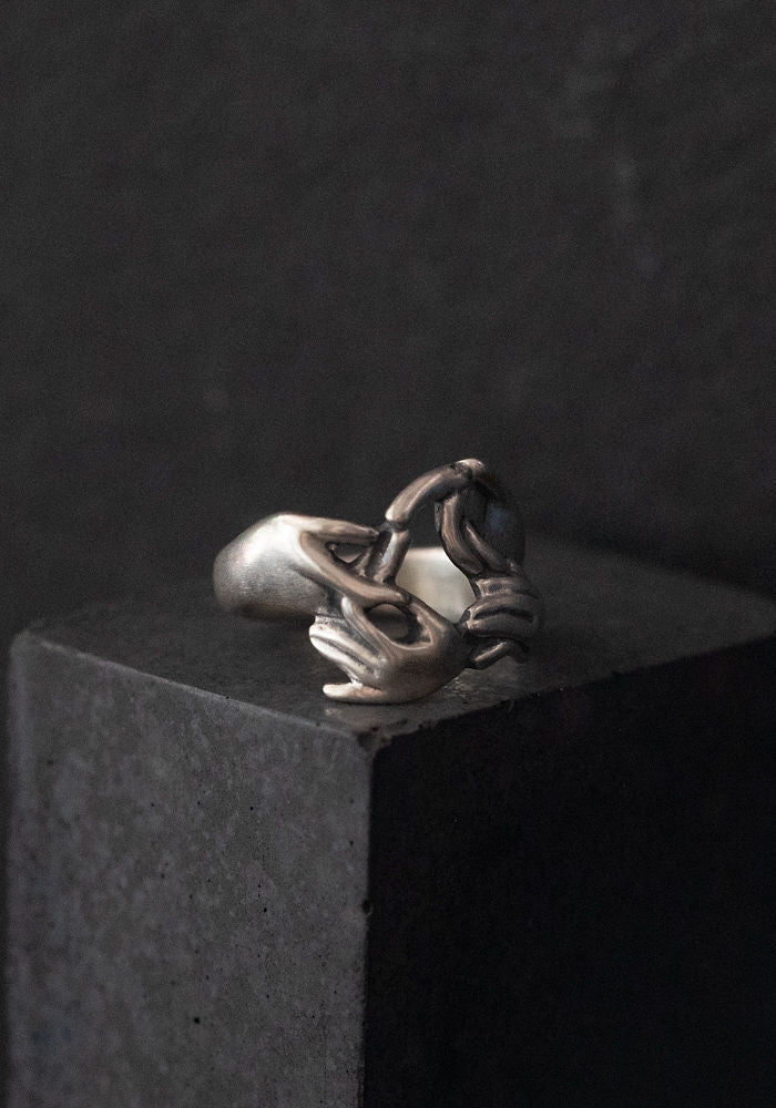 Sterling Silver Mani Ring