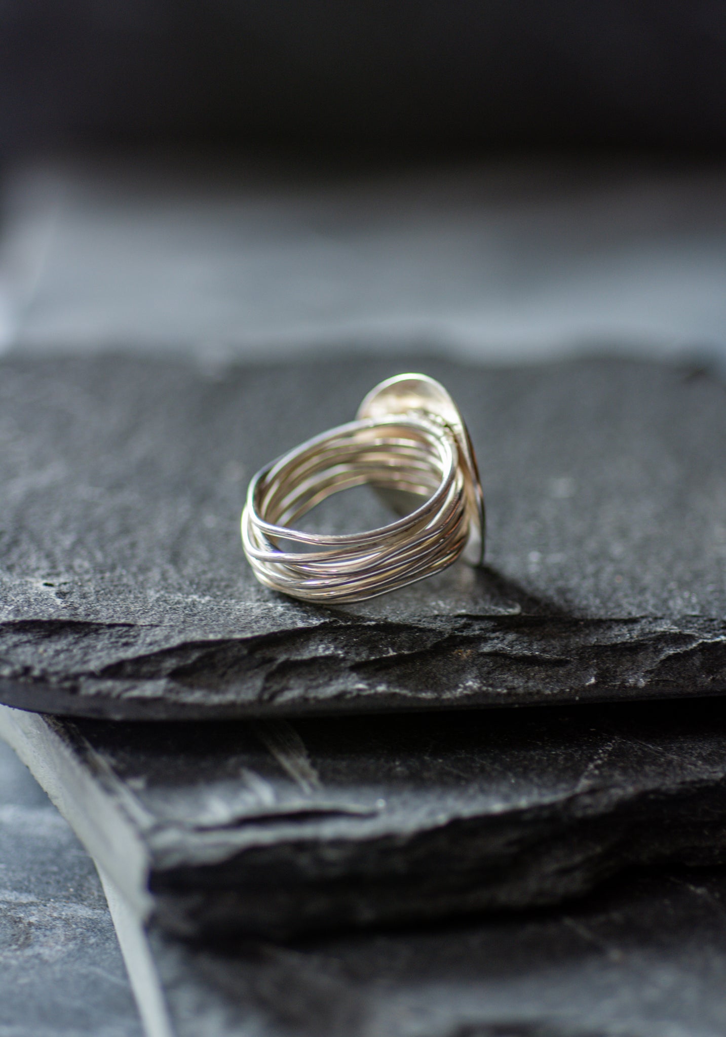 Sterling Silver and Gold Stamped Seal Ring
