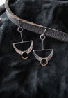 House Of Snakes Sterling Silver and Gold Seshat Earrings