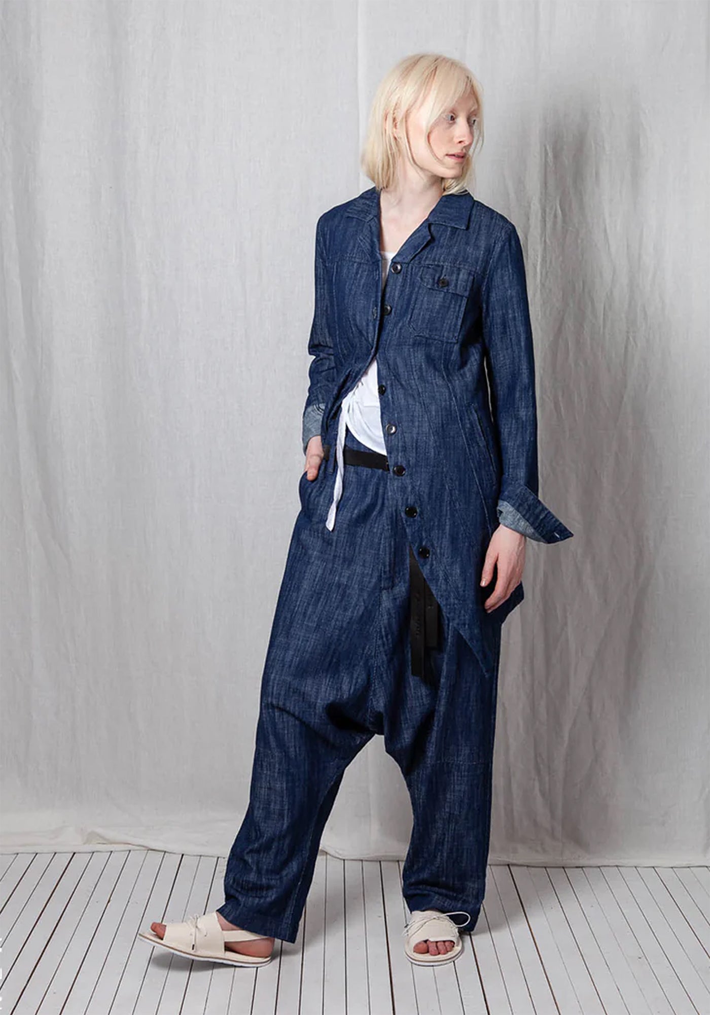 Soft Denim Penguin Coat