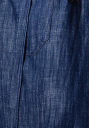 Soft Denim Double Belted Drop Seat Trousers