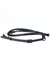 Eze Black Leather Crossbody/Belt Phone Bag