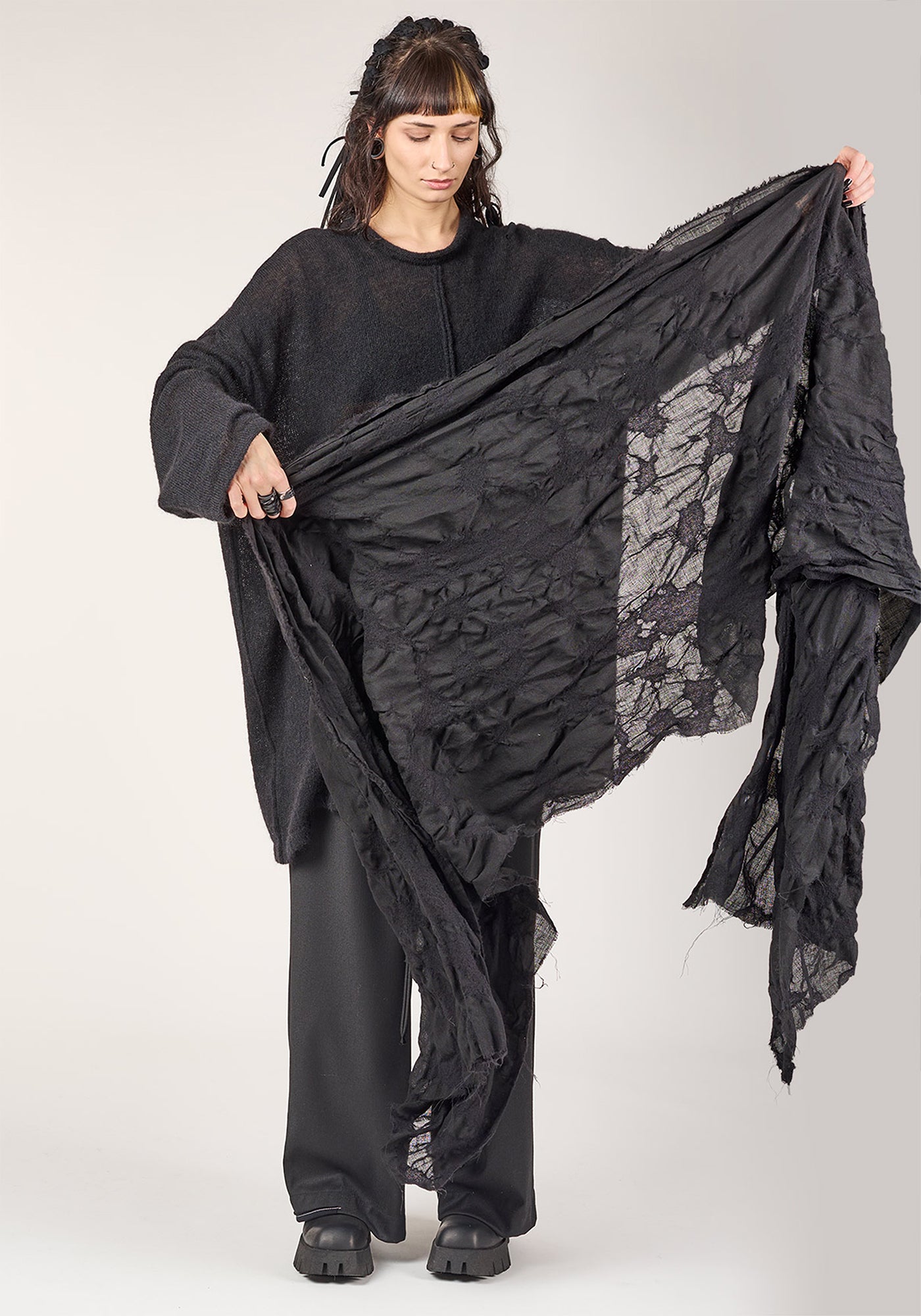 Felted Wool Maxi Scarf