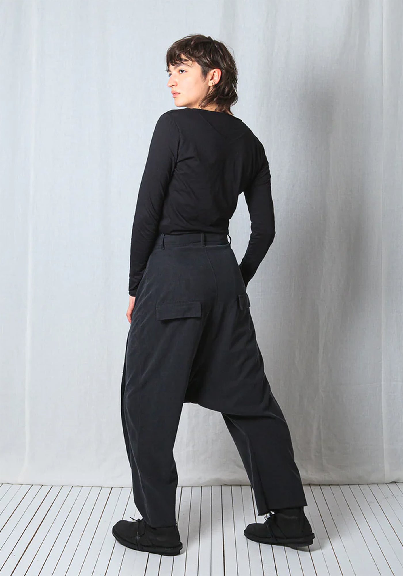 Fluid Tencel Wide Trousers