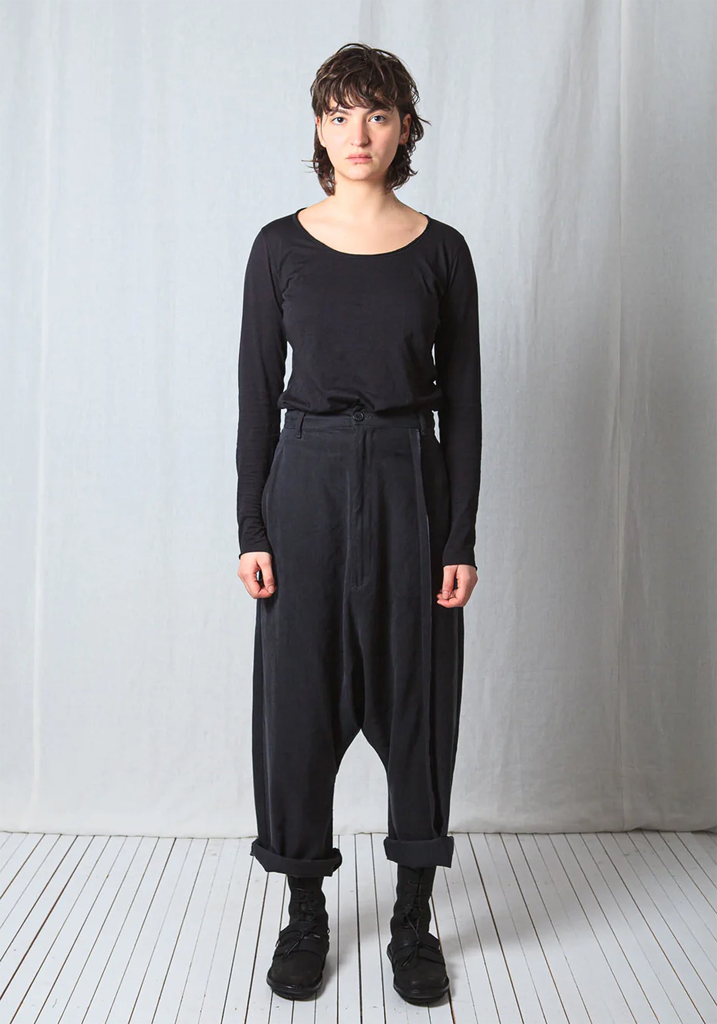Fluid Tencel Wide Trousers