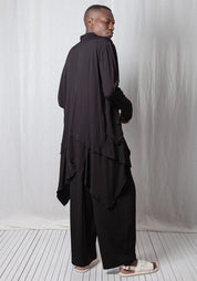 Georgette Fluid Penguin Coat
