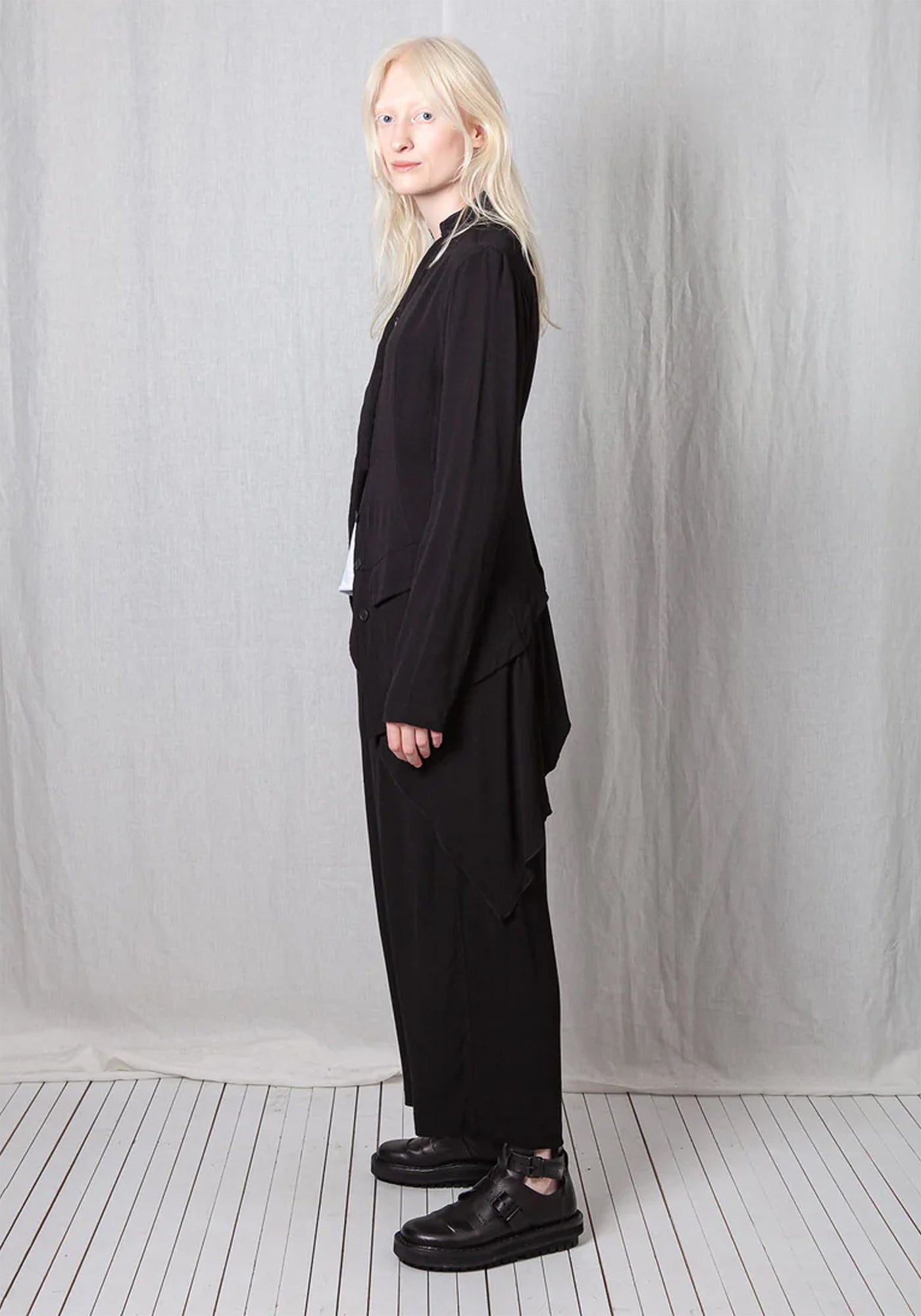 Georgette Fluid Penguin Coat