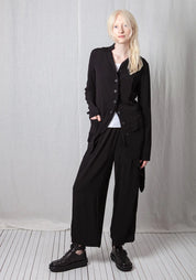 Georgette Fluid Penguin Coat