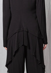 Georgette Fluid Penguin Coat