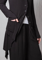 Georgette Fluid Penguin Coat