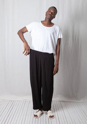 Crepe Georgette Casual Pull-On Trousers