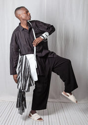 Crepe Georgette Casual Pull-On Trousers