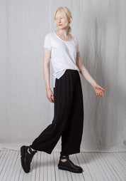Crepe Georgette Casual Pull-On Trousers
