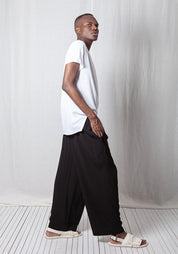 Crepe Georgette Casual Pull-On Trousers