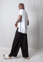 Crepe Georgette Casual Pull-On Trousers