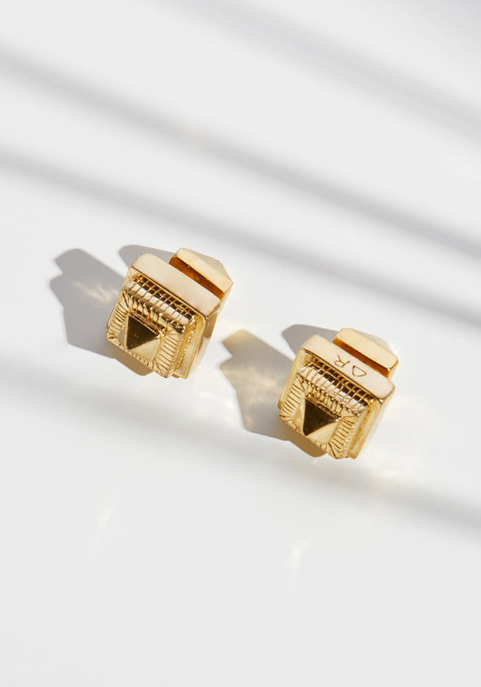 Gold Plated Bronze Munero Earrings
