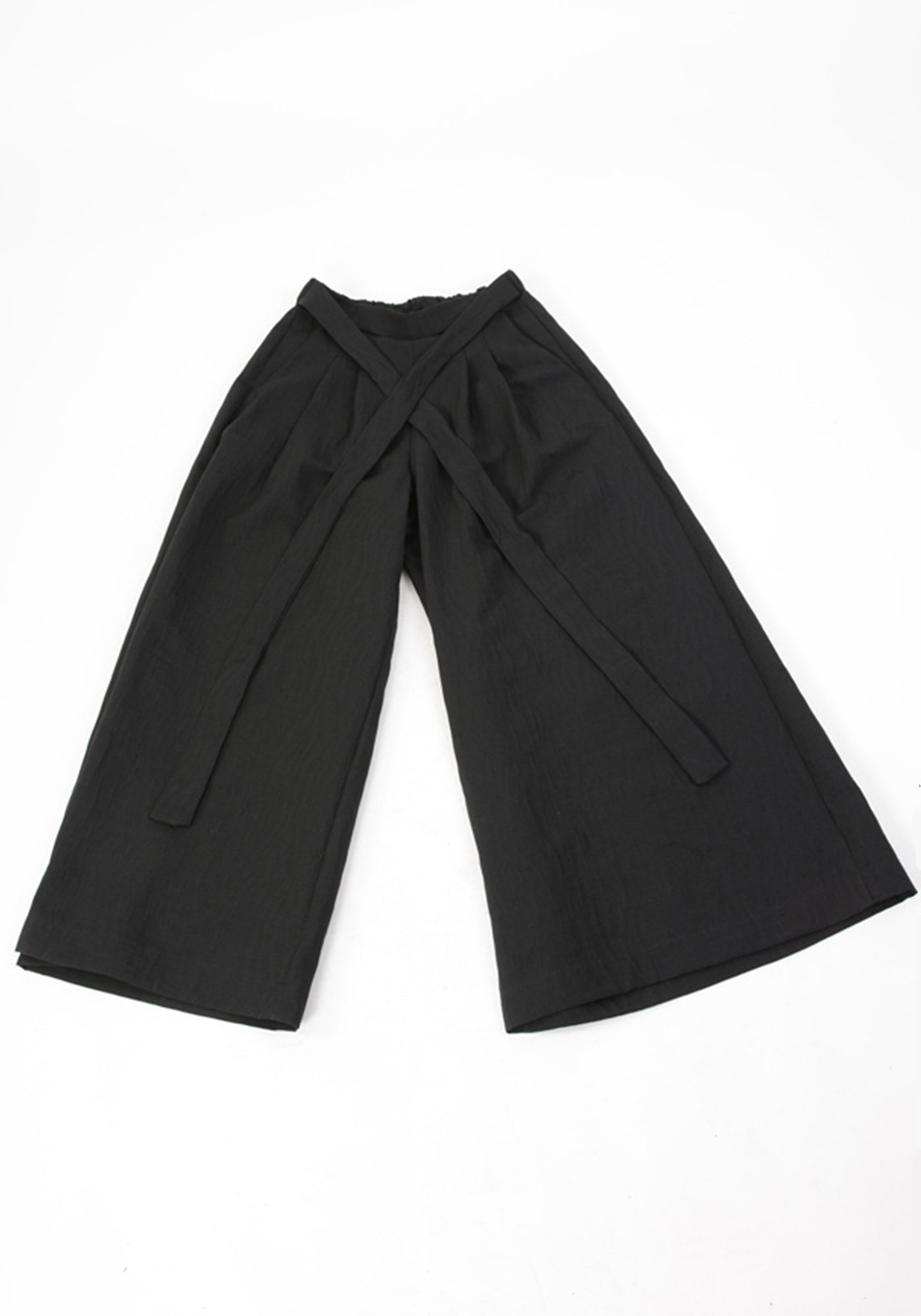 High Waisted Tie Waist Wide Leg Pants