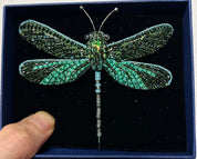 Pondhawk Dragonfly Embroidered Pin