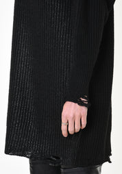 Metallic Coated Wool Blend Sweater