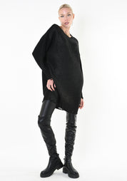 Metallic Coated Wool Blend Sweater