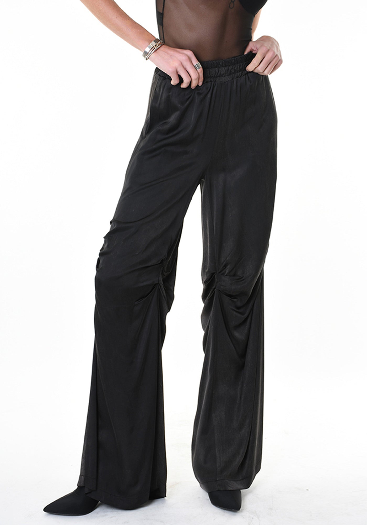 Slinky Draped Detail Pants