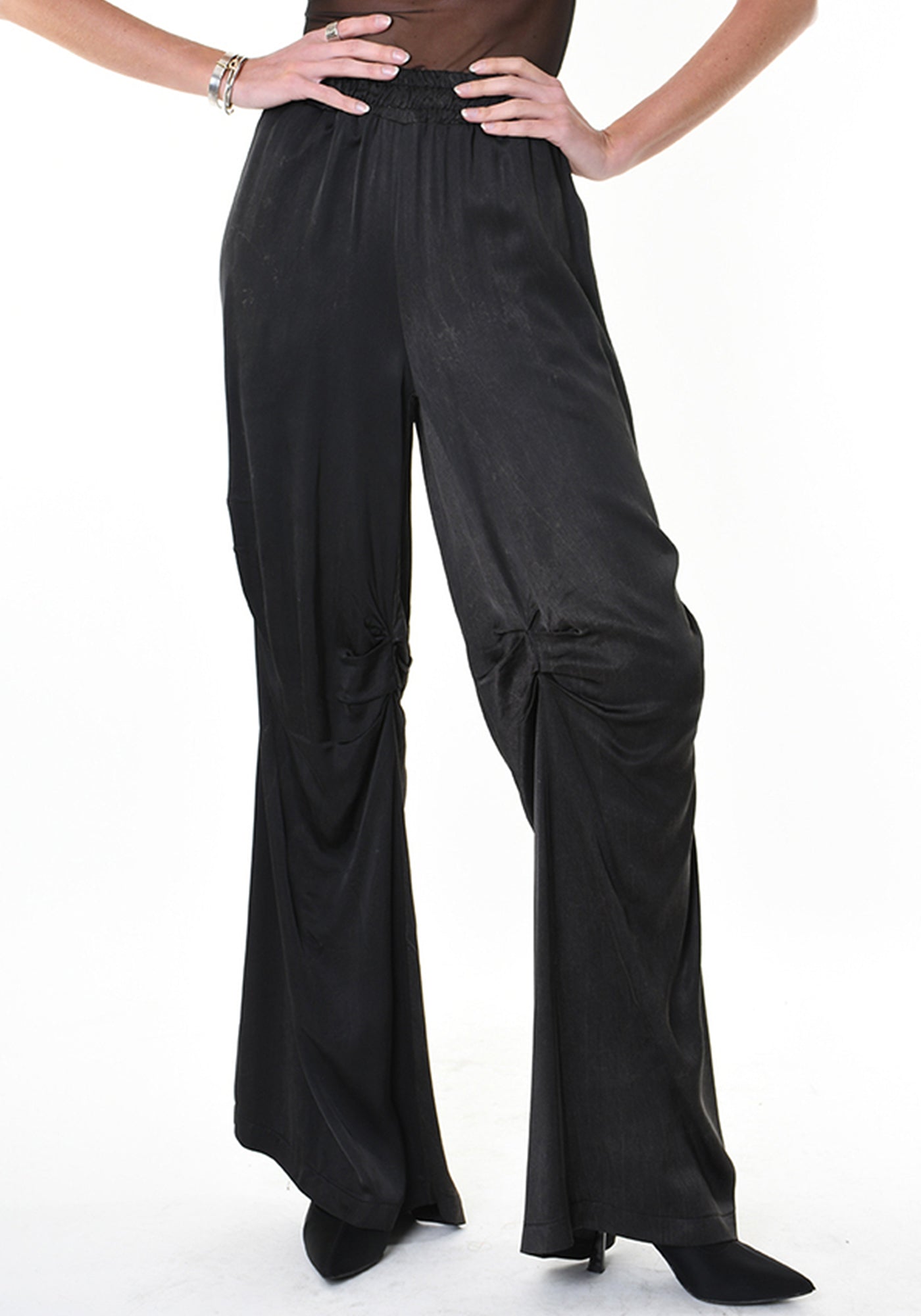 Slinky Draped Detail Pants