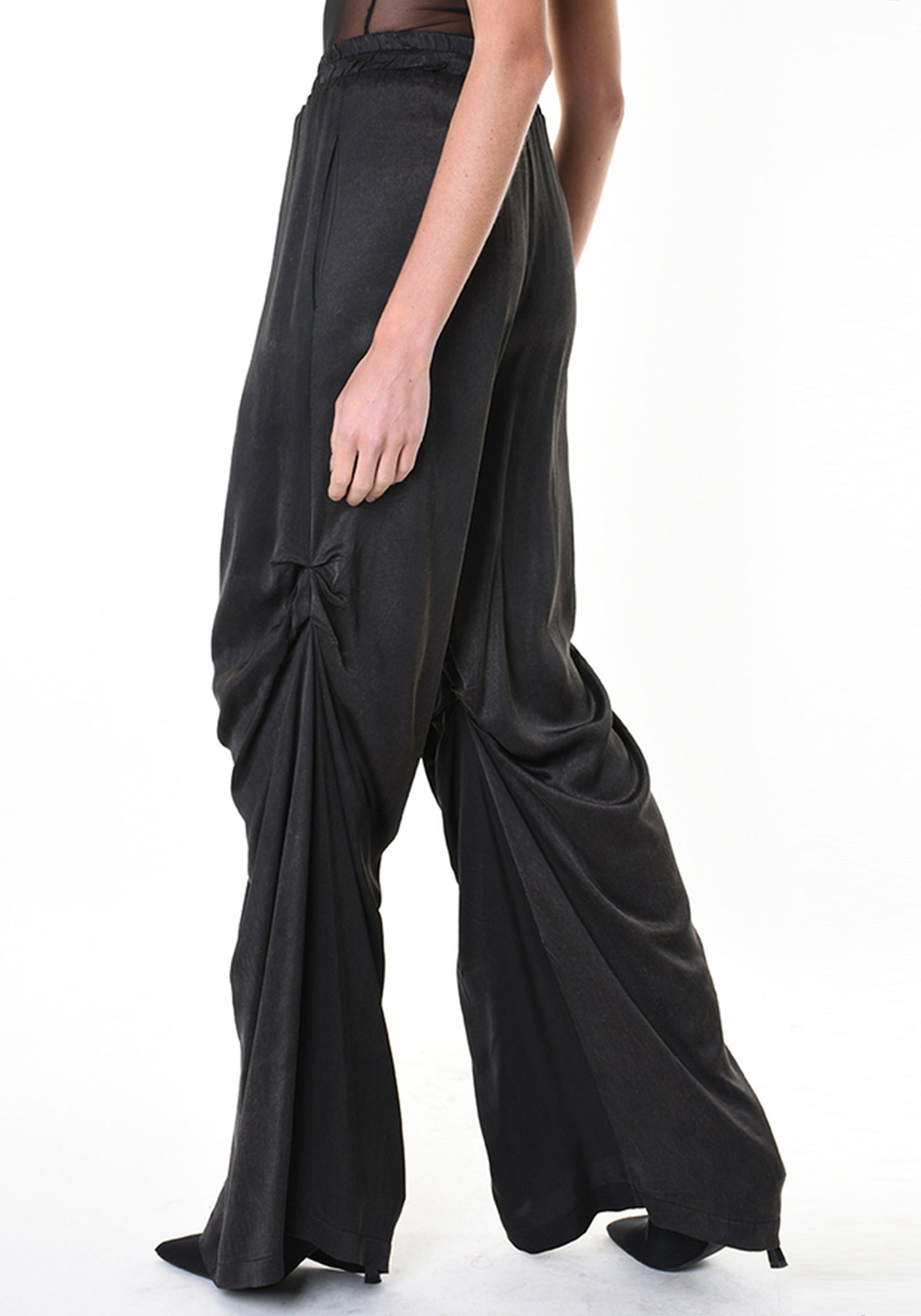 Slinky Draped Detail Pants