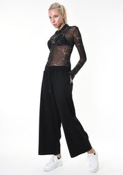 Drop Seat Wide Leg Cropped Pants