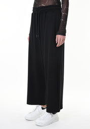 Drop Seat Wide Leg Cropped Pants