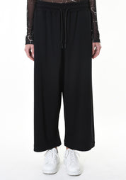 Drop Seat Wide Leg Cropped Pants