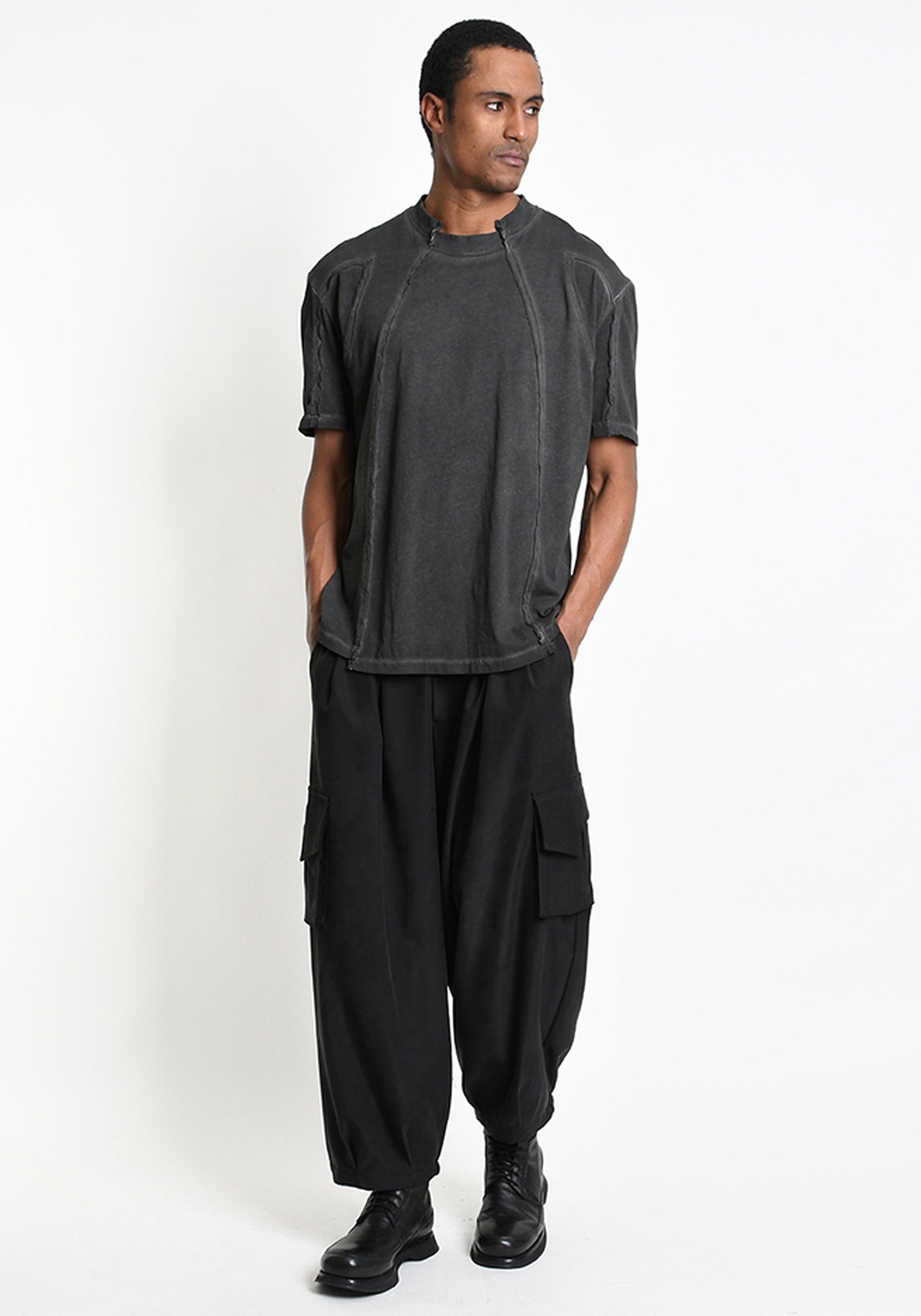 M1295 Paneled Over-Dyed T-Shirt - December Thieves