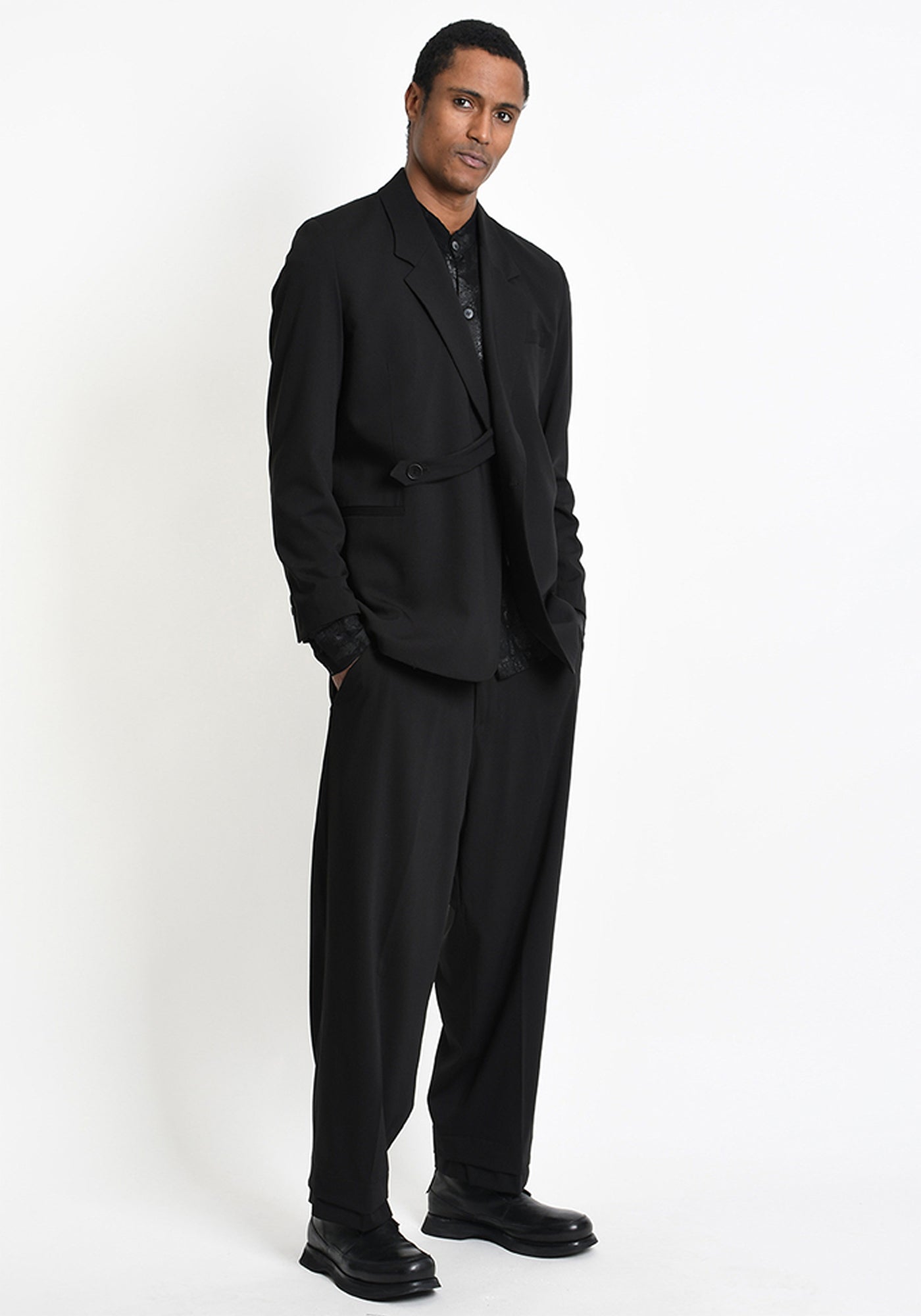 M1317 Tapered Wool Blend Pants-- check material comp - December Thieves