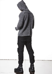 Center Seam Alpaca Blend Knit Hoodie - December Thieves