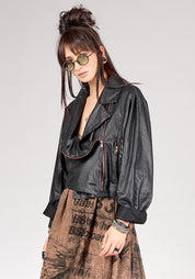 NB 2130 Myra Coated Cropped Jacket - December Thieves