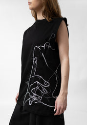 Embroidered Face Jersey Tank - December Thieves