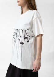 Embroidered Hands Drop Shoulder Jersey T-Shirt - December Thieves