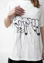 Embroidered Hands Drop Shoulder Jersey T-Shirt - December Thieves