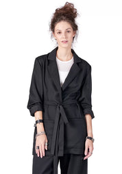 Naia Tie Waist Cut Out Detail Blazer