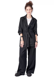 Naia Tie Waist Cut Out Detail Blazer