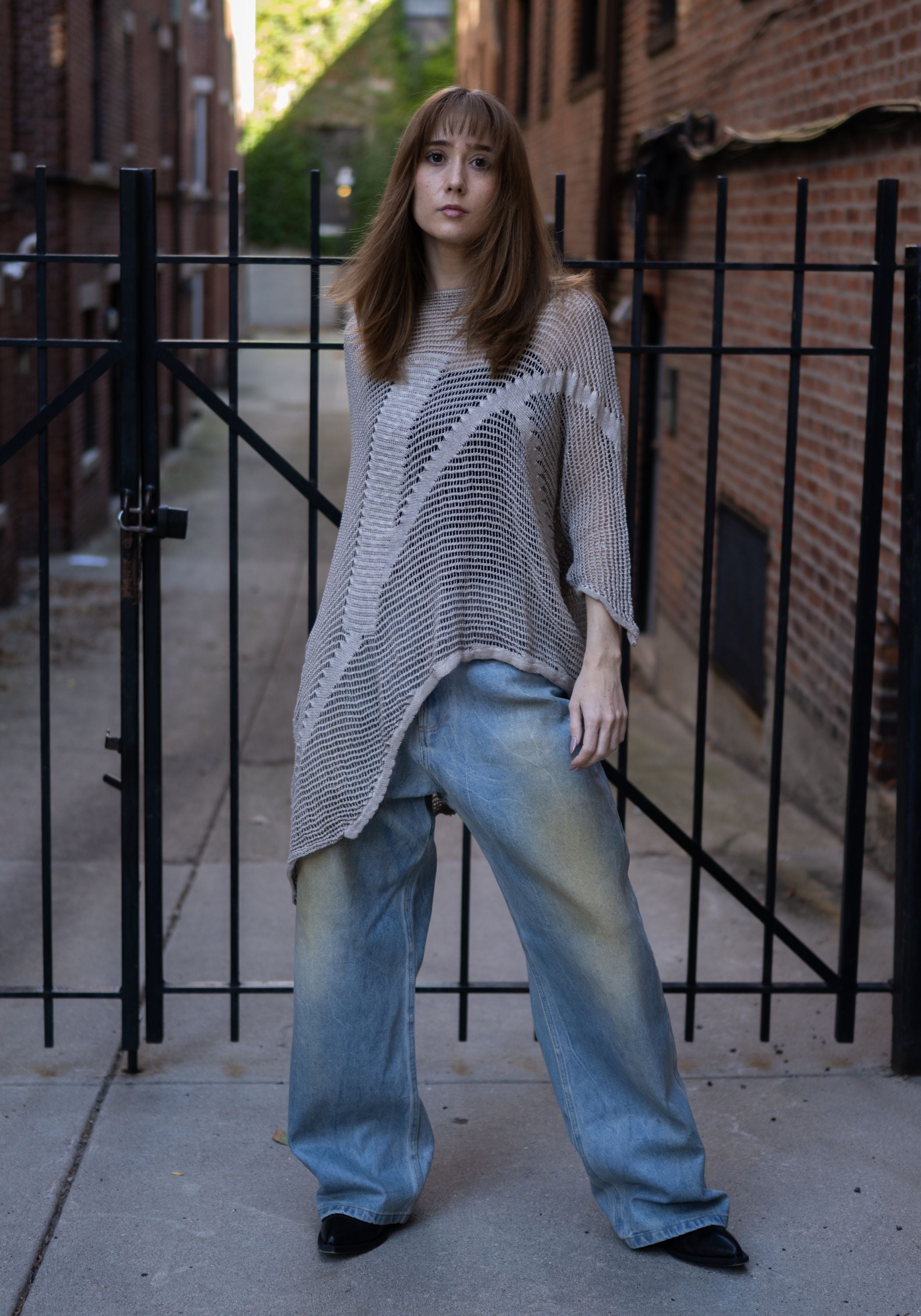 Relaxed Coated Bolo Jeans