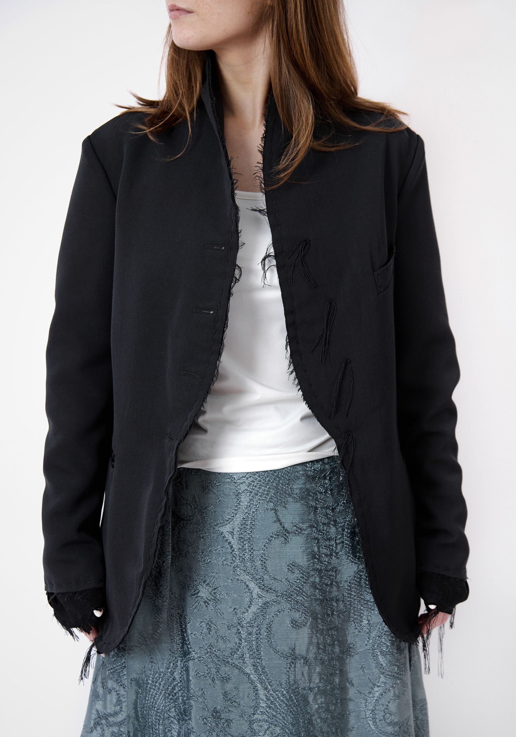 Uriel Reversible Antique Silk And Wool Blazer