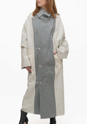 Cara Oversized Reversible Wool Blend Jacket